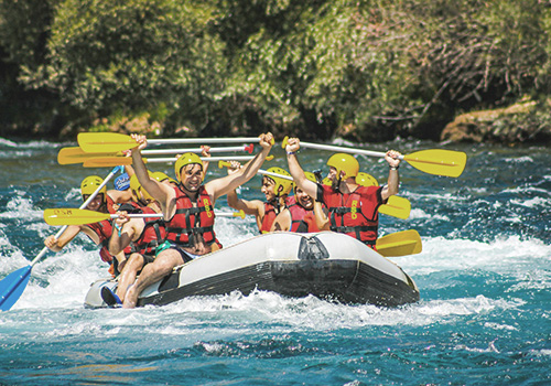 white water rafting at Kitulgala