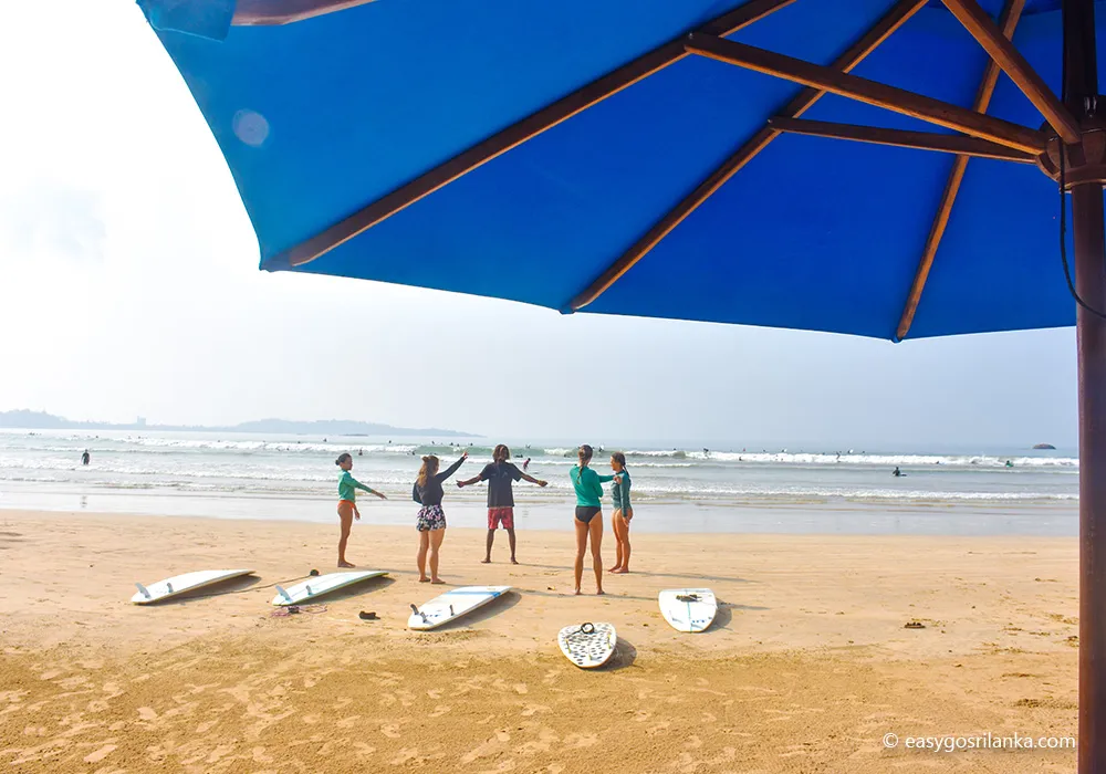 Learn surfing in one of Sri Lanka’s best beginner locations