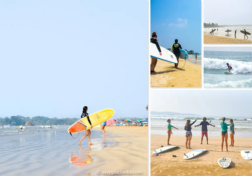 Surfing in Sri Lanka